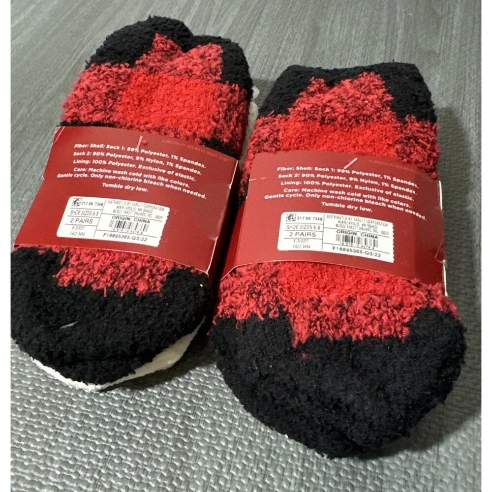 Wondershop Target Kids Toddler Socks 2 Pairs Soft Crew Size 6-9
